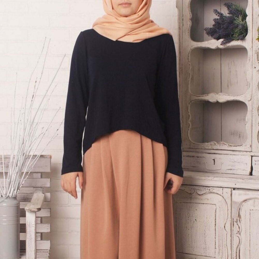Kamaal Bat Sleeve Top, Beige View 4